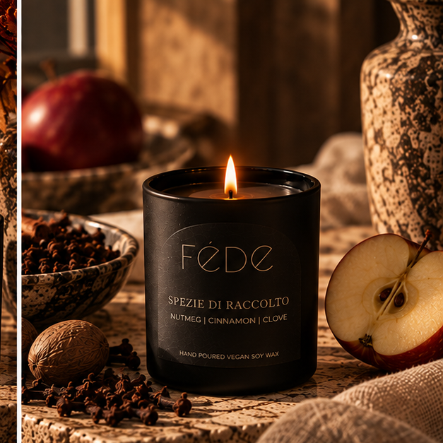 FÉDE Spezie di Raccolto 1-wick candle editorial product image